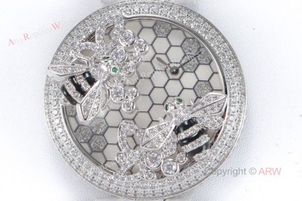 Swiss Replica Cartier Le Cirque Animalier De Cartier With Bees Decor Diamond Watch Swiss Replica Cartier Le Cirque Animalier De Cartier With Bees Decor Diamond Watch