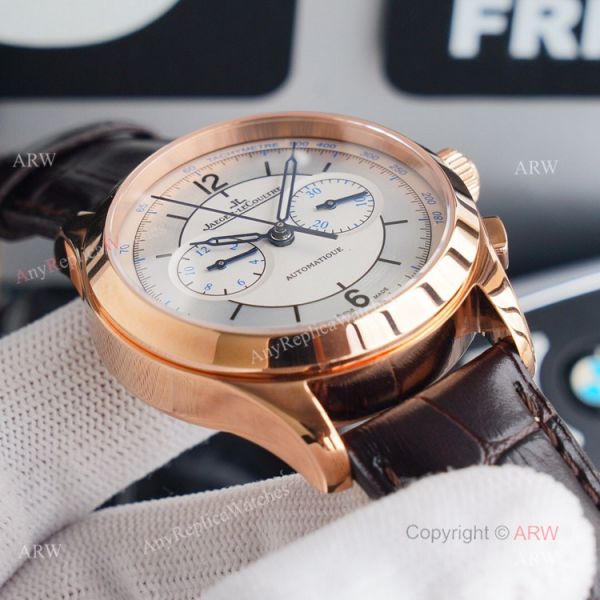 Swiss 7750 Jaeger Lecoultre Master Chronograph Rose Gold Replica Watch 40mm Swiss 7750 Jaeger Lecoultre Master Chronograph Rose Gold Replica Watch 40mm