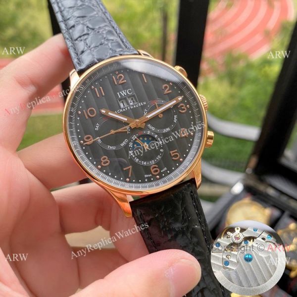 Wholesale Copy IWC Portuguese Moonphase Rose Gold Watches Wholesale Copy IWC Portuguese Moonphase Rose Gold Watches
