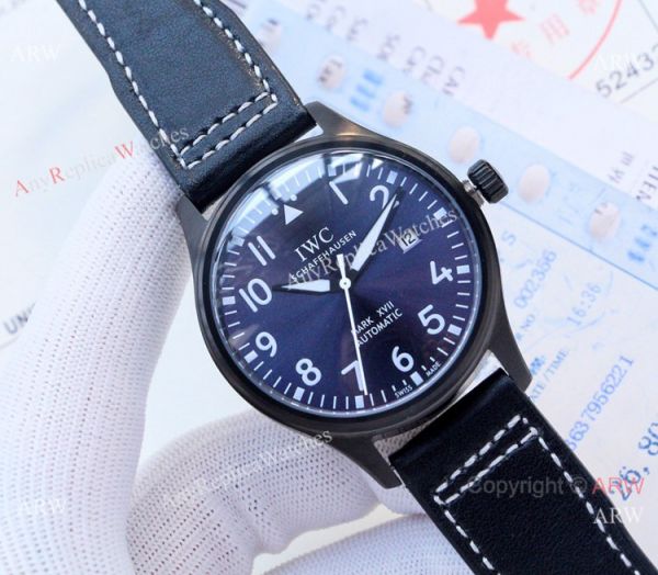 New IWC Mark XVIII Replica Watches Blue Dial Leather Strap New IWC Mark XVIII Replica Watches Blue Dial Leather Strap