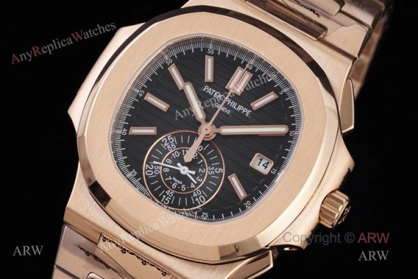3K Factory Patek Philippe Nautilus Rose Gold 5980 Chronograph Swiss Replica Watches 3K Factory Patek Philippe Nautilus Rose Gold 5980 Chronograph Swiss Replica Watches