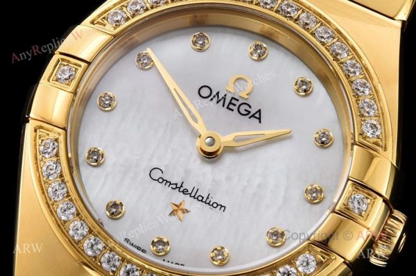 GF Factory Yellow Gold Omega Constellation Quartz Swiss Made Knockoff Watch 25mm GF Factory Yellow Gold Omega Constellation Quartz Swiss Made Knockoff Watch 25mm