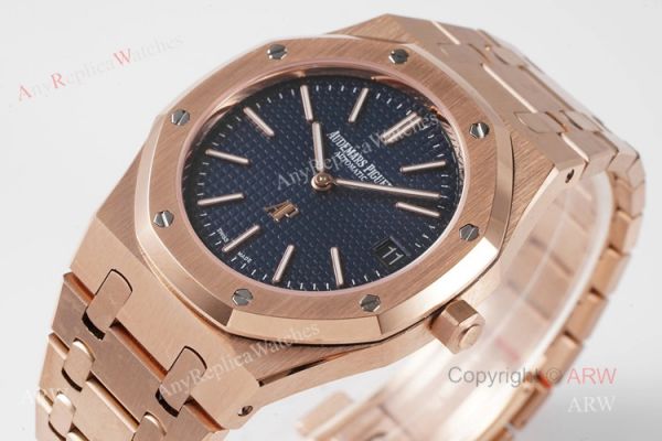 New Audemars Piguet Royal Oak Rose Gold 15202 Swiss Knockoff Watch 39mm New Audemars Piguet Royal Oak Rose Gold 15202 Swiss Knockoff Watch 39mm