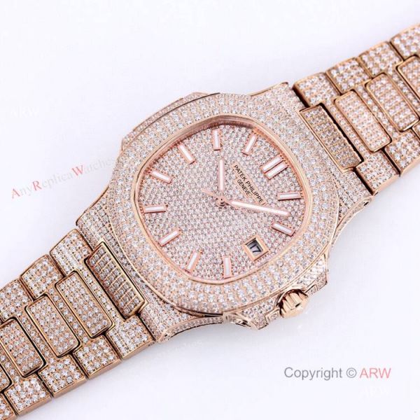 5719 Patek Philippe Nautilus Bust Down Rose Gold Replica Watch 40mm 5719 Patek Philippe Nautilus Bust Down Rose Gold Replica Watch 40mm