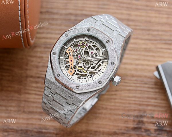 New Copy Audemars Piguet Royal Oak Watch Silver Frosted Skeleton Dial New Copy Audemars Piguet Royal Oak Watch Silver Frosted Skeleton Dial