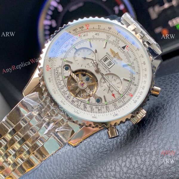 Copy Breitling Navitimer Tourbillon Steel Automatic Men Watch White Dial Copy Breitling Navitimer Tourbillon Steel Automatic Men Watch White Dial