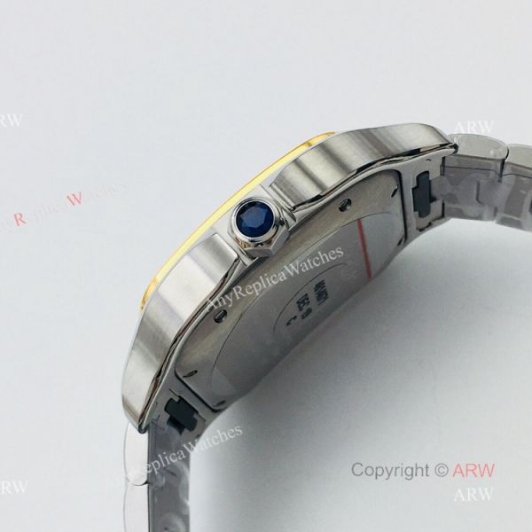 1:1 Copy Cartier Santos Silver Gold Best Replica Watches with SmartLink QuickSwitch Band 1:1 Copy Cartier Santos Silver Gold Best Replica Watches with SmartLink QuickSwitch Band