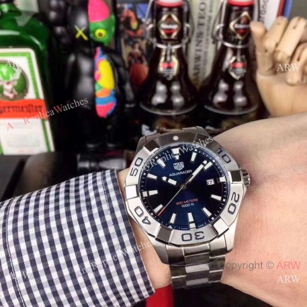 Knockoff Tag Heuer Aquaracer 300M Watch Bright Blue Dial Knockoff Tag Heuer Aquaracer 300M Watch Bright Blue Dial