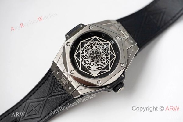 NEW! Swiss Replica Hublot Big Bang Sang Bleu Titanium Watch Black Face NEW! Swiss Replica Hublot Big Bang Sang Bleu Titanium Watch Black Face