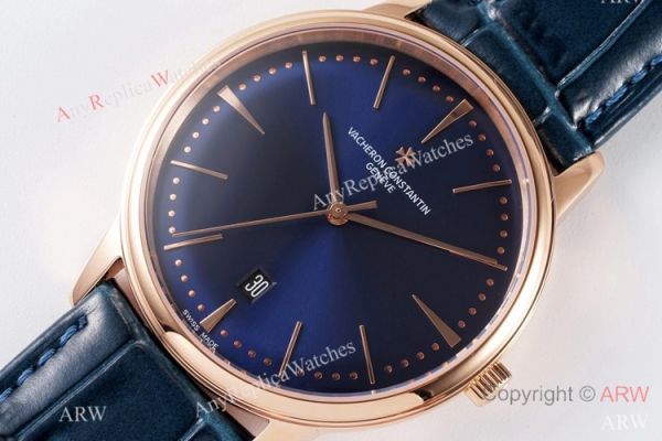 AI Factory Swiss Grade Vacheron Constantin Patrimony Watch Rose Gold Blue Dial AI Factory Swiss Grade Vacheron Constantin Patrimony Watch Rose Gold Blue Dial