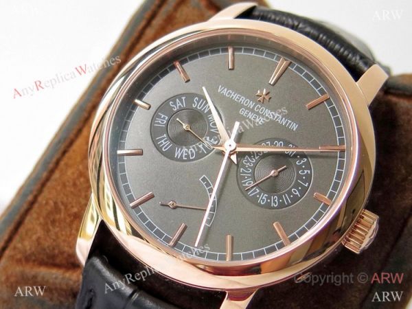 Swiss Replica Vacheron Constantin Traditionnelle Complications AIF Watch Gray Dial Swiss Replica Vacheron Constantin Traditionnelle Complications AIF Watch Gray Dial