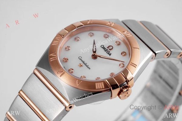 NEW! Swiss Copy Omega Constellation 28mm Quartz Watch 2-Tone Rose Gold NEW! Swiss Copy Omega Constellation 28mm Quartz Watch 2-Tone Rose Gold