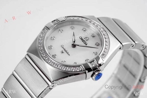 NEW! Swiss Grade Copy Omega Constellation 28mm Watch White MOP Dial NEW! Swiss Grade Copy Omega Constellation 28mm Watch White MOP Dial