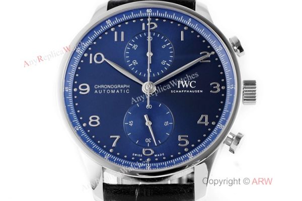 New! Swiss Replica IWC Schaffhausen Portugieser Chronograph Watch Blue Dial New! Swiss Replica IWC Schaffhausen Portugieser Chronograph Watch Blue Dial