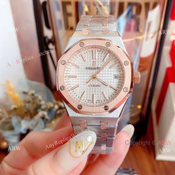 New Replica Audemars Piguet Royal Oak 37mm Lady Watch 2-Tone Rose Gold New Replica Audemars Piguet Royal Oak 37mm Lady Watch 2-Tone Rose Gold