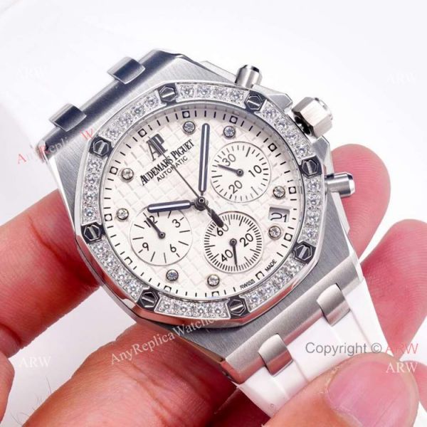 Audemars Piguet Royal Oak Offshore Watches Diamond Bezel Pink Dial Audemars Piguet Royal Oak Offshore Watches Diamond Bezel Pink Dial