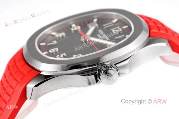 (ZF)AAA Replica Patek Philippe Aquanaut Red Strap Grey Dial Swiss 324 Watch For Men (ZF)AAA Replica Patek Philippe Aquanaut Red Strap Grey Dial Swiss 324 Watch For Men