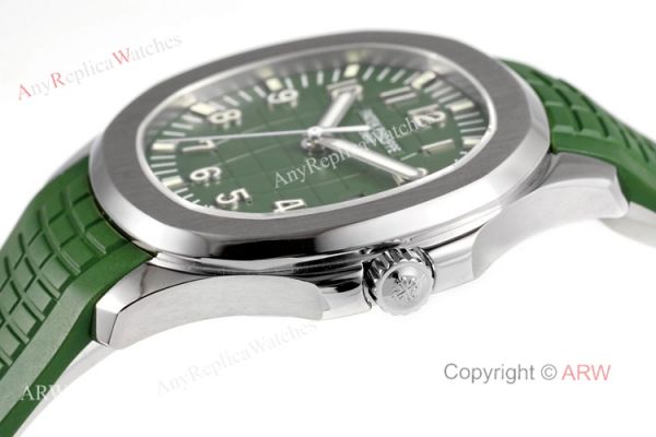 (ZF) Best Replica Patek Philippe 5168G Aquanaut Green Rubber Strap Watch Swiss Cal 324 (ZF) Best Replica Patek Philippe 5168G Aquanaut Green Rubber Strap Watch Swiss Cal 324
