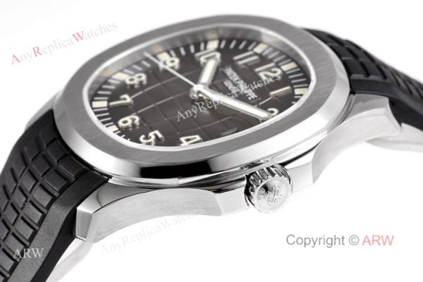 (ZF) Swiss 324 5167A Patek Philippe Aquanaut Grey Dial Black Rubber Band Automatic Watch Replica (ZF) Swiss 324 5167A Patek Philippe Aquanaut Grey Dial Black Rubber Band Automatic Watch Replica