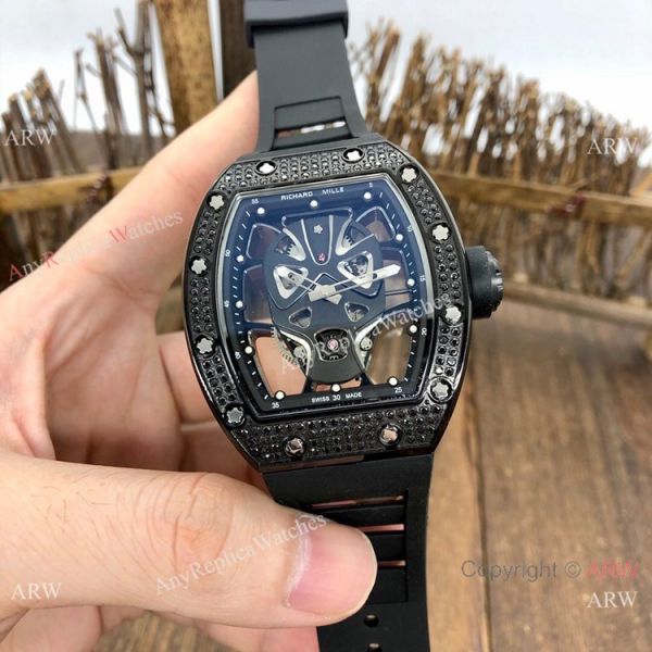 NEW! Copy Richard Mille RM52-06 Mask Watches Rose Gold Skull Diamond Case NEW! Copy Richard Mille RM52-06 Mask Watches Rose Gold Skull Diamond Case