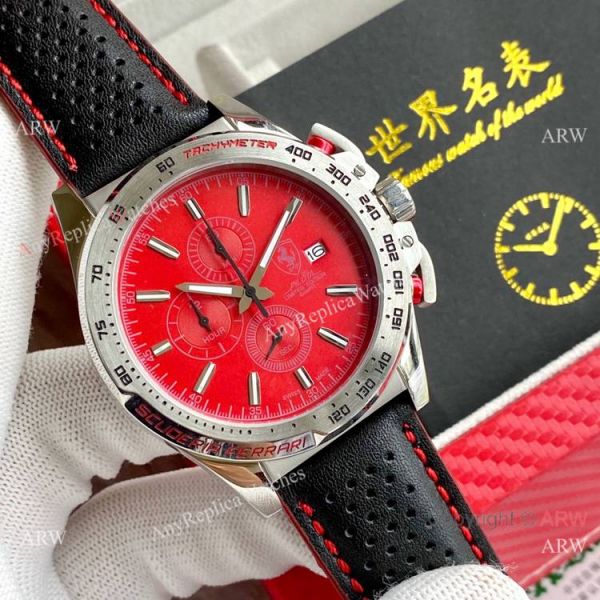 Best Quality Copy Ferrari Pilota SS Chronograph 46mm Watches Best Quality Copy Ferrari Pilota SS Chronograph 46mm Watches