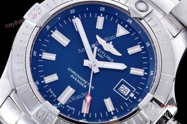 (GF) Best Breitling Avenger 43 Blue Dial Stainless Steel Swiss Replica Watches (GF) Best Breitling Avenger 43 Blue Dial Stainless Steel Swiss Replica Watches