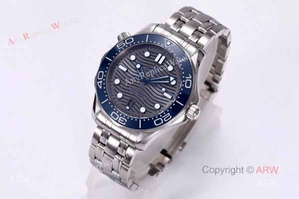 VS Factory Omega Seamaster Diver 300m Grey Wave Dial Omega 8800 Movement Watch Replica VS Factory Omega Seamaster Diver 300m Grey Wave Dial Omega 8800 Movement Watch Replica