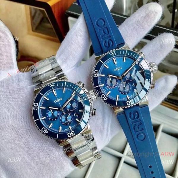 High Quality Oris Artelier Chronograph Copy Watch Blue Dial High Quality Oris Artelier Chronograph Copy Watch Blue Dial