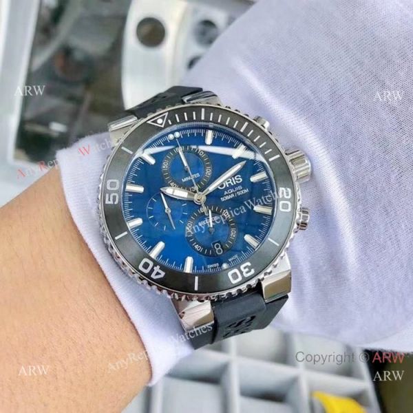 Oris Aquis Series Replica Watches Blue Chronograph Dial Oris Aquis Series Replica Watches Blue Chronograph Dial