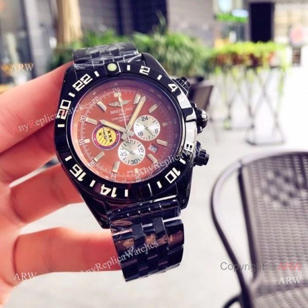 Rose Gold Breitling Chronomat B01 Replica Watches 43mm Rose Gold Breitling Chronomat B01 Replica Watches 43mm