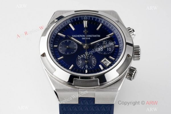 Swiss Copy Vacheron Constantin Overseas Chronograph 5500V Watch Blue Face Swiss Copy Vacheron Constantin Overseas Chronograph 5500V Watch Blue Face