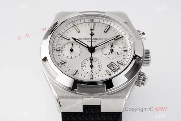 Swiss Replica Vacheron Constantin Overseas Chronograph 5500V White Dial Watch Swiss Replica Vacheron Constantin Overseas Chronograph 5500V White Dial Watch