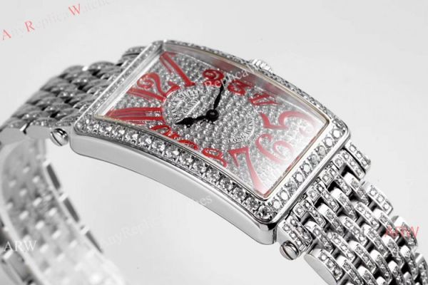 New! Swiss Replica Franck Muller Long Island Watch Iced Out Stainless Steel New! Swiss Replica Franck Muller Long Island Watch Iced Out Stainless Steel