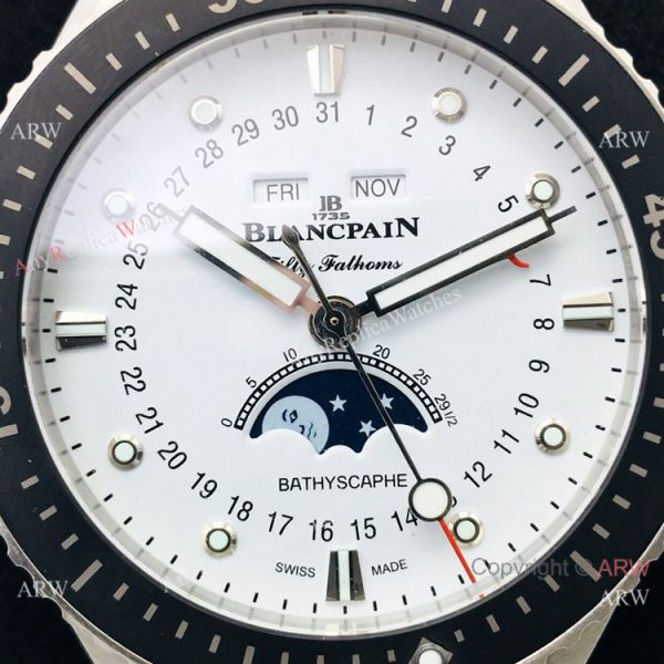 AAA Swiss Replica Blancpain Bathyscaphe Watch with Moonphase AAA Swiss Replica Blancpain Bathyscaphe Watch with Moonphase