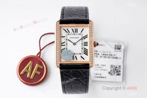 New! AF Factory Cartier Tank Solo Rose Gold Replica Watch Swiss Quartz New! AF Factory Cartier Tank Solo Rose Gold Replica Watch Swiss Quartz