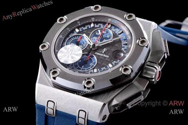 (JF) Swiss 3126 Audemars Piguet Chronograph Michael Schumacher Blue Index Dial Watch (JF) Swiss 3126 Audemars Piguet Chronograph Michael Schumacher Blue Index Dial Watch