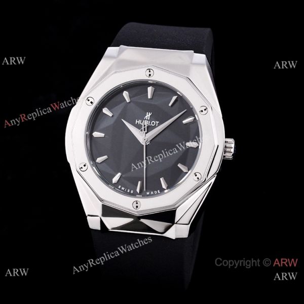 New Style Replica Hublot Sang Bleu Watches White Rubber Strap 45mm New Style Replica Hublot Sang Bleu Watches White Rubber Strap 45mm