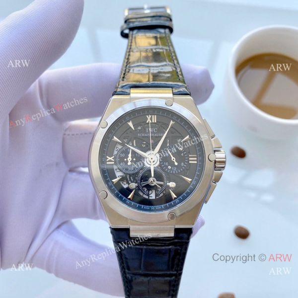 Replica IWC Aquatimer Black Leather Strap Watches 42mm Replica IWC Aquatimer Black Leather Strap Watches 42mm
