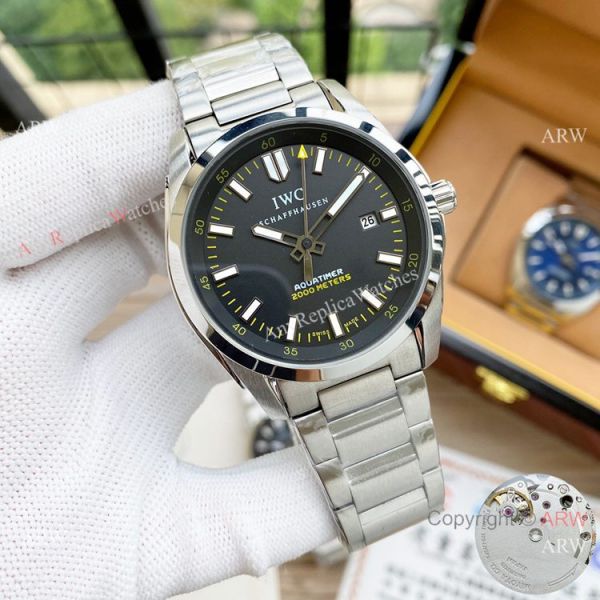 Replica IWC Aquatimer Stainless Steel Blue Dial Watches 42mm Replica IWC Aquatimer Stainless Steel Blue Dial Watches 42mm