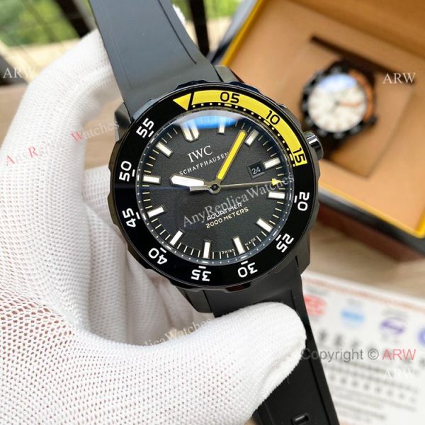 Wholesale Replica IWC Aquatimer Watch Black Steel Wholesale Replica IWC Aquatimer Watch Black Steel