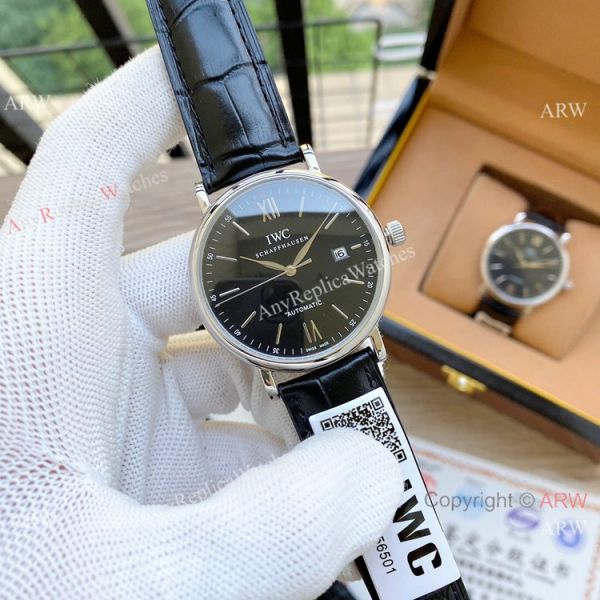 Knock off IWC Portofino Automatic Watches White Dial Black Leather Strap Knock off IWC Portofino Automatic Watches White Dial Black Leather Strap