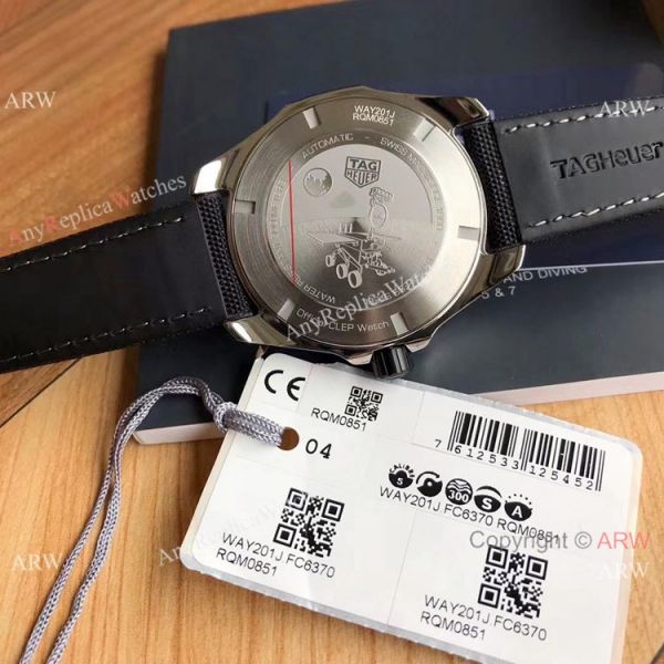 Super Clone TagHeuer Aquaracer Calibre 5 Watch Black Leather Strap Super Clone TagHeuer Aquaracer Calibre 5 Watch Black Leather Strap