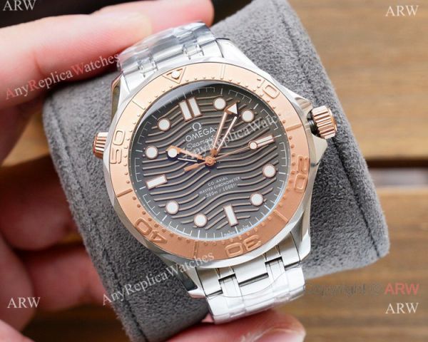 New! Replica Omega Seamaster Diver 300m Watches 2-Tone Rose Gold New! Replica Omega Seamaster Diver 300m Watches 2-Tone Rose Gold