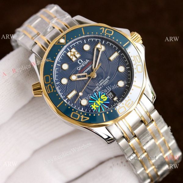 New! Two Tone Omega Diver 300m James Bond Limited Edition Copy Watches New! Two Tone Omega Diver 300m James Bond Limited Edition Copy Watches
