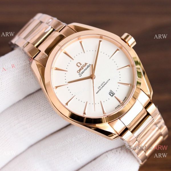 Copy Omega Seamaster 2-Tone Rose Gold Men Watch Simple Style Copy Omega Seamaster 2-Tone Rose Gold Men Watch Simple Style