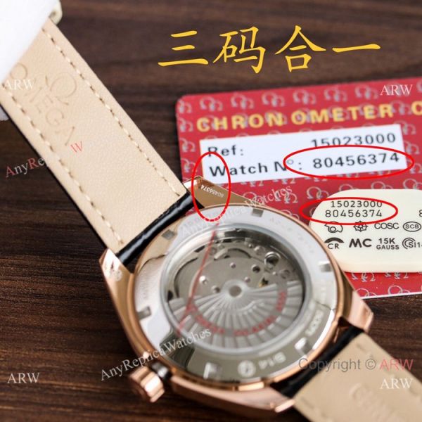 Copy Omega Seamaster Black Dial Rose Gold Watch Simple style Copy Omega Seamaster Black Dial Rose Gold Watch Simple style