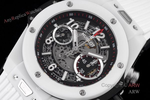 New Hublot Big Bang White Rubber Strap Hublot White Ceramic HUB 1242 Movement Swiss Replica Watches New Hublot Big Bang White Rubber Strap Hublot White Ceramic HUB 1242 Movement Swiss Replica Watches