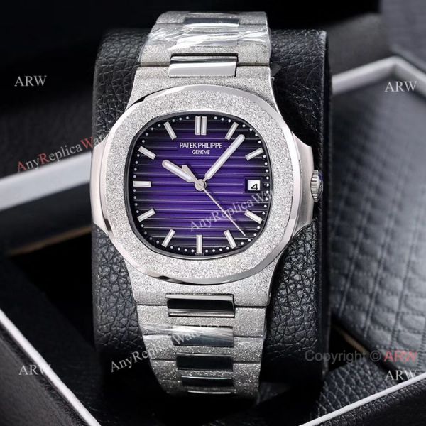 New Replica Patek Philippe Frosted Watch D-Green Dial w-Luminous Markers New Replica Patek Philippe Frosted Watch D-Green Dial w-Luminous Markers
