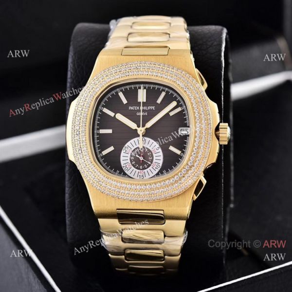 Clone Patek Philippe Nautilus Yellow Gold Diamond Bezel Chronograph Watches Clone Patek Philippe Nautilus Yellow Gold Diamond Bezel Chronograph Watches