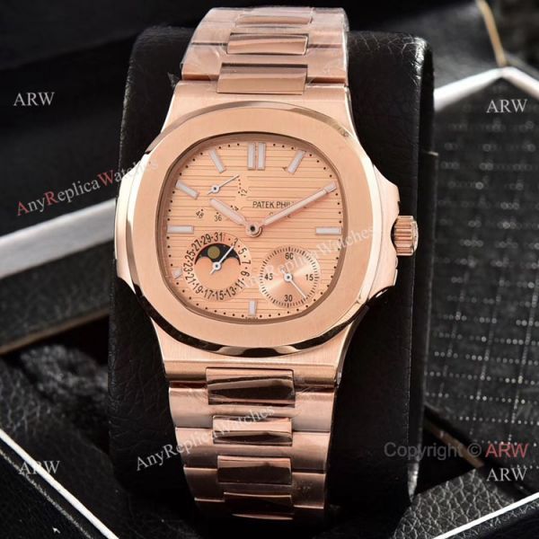 Patek Philippe Power Reserve Clone Watches Gray Gradient Dial Rose Gold 40mm Patek Philippe Power Reserve Clone Watches Gray Gradient Dial Rose Gold 40mm